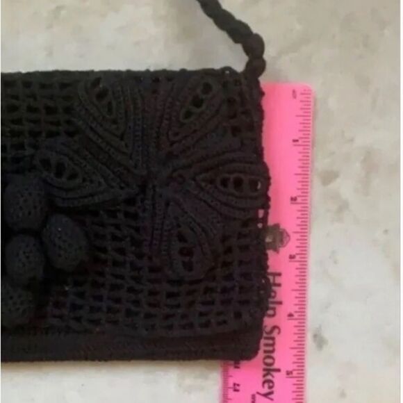 *RARE* CHANEL *Cruise* VTG #OldMoney Crochet Mini Flap Crossbody *Resortwear* - Picture 11 of 12